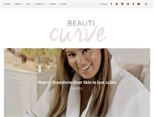 Tablet Screenshot of beauticurve.com